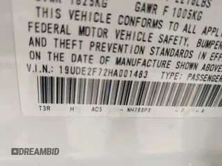2017 Acura ILX Premium with VIN 19UDE2F72HA001483, listed as a IAAI auction lot 42586161 with 31,332 mi miles and . Bid and sale history available at DreamBid. Image 9.