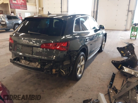 2020 Audi Q5 Premium with VIN WA1ANAFY8L2025272, listed as a IAAI auction lot 41891966 with 76,626 mi miles and . Bid and sale history available at DreamBid. Image 4.