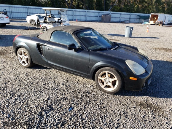 2003 Toyota MR2 Spyder with VIN JTDFR320X30063044, listed as a Copart auction lot 79328434 with 0 mi miles and Salvage Title. Bid and sale history available at carsss.com. Image 4.