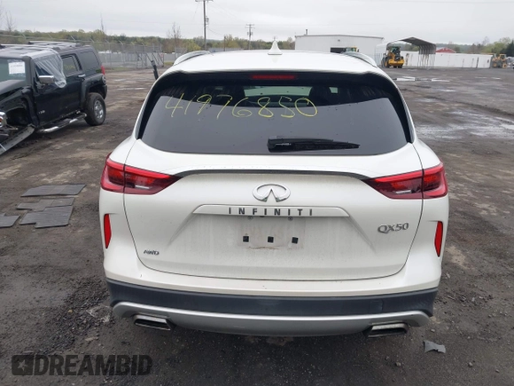 2019 Infiniti QX50 Essential with VIN 3PCAJ5M32KF136279, listed as a IAAI auction lot 41976850 with 61,606 mi miles and . Bid and sale history available at DreamBid. Image 17.