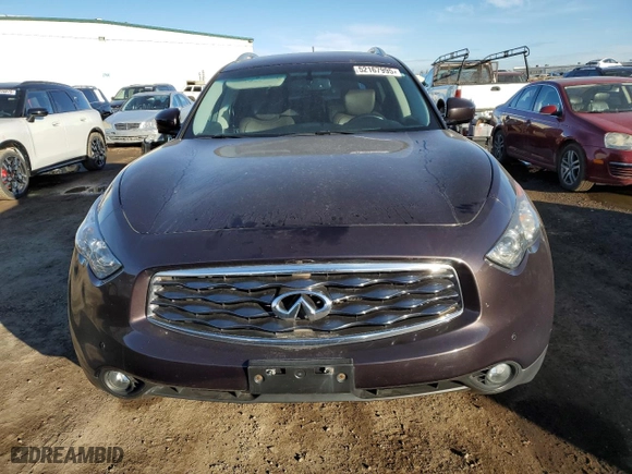 2010 Infiniti FX35 with VIN JN8AS1MW5AM850255, listed as a Copart auction lot 52167995 with 171,092 mi miles and Salvage Title. Bid and sale history available at carsss.com. Image 5.