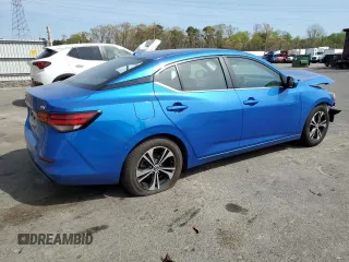 2021 Nissan Sentra SV with VIN 3N1AB8CVXMY294316, listed as a Copart auction lot 54166035 with 55,424 mi miles and Salvage Title. Bid and sale history available at carsss.com. Image 3.