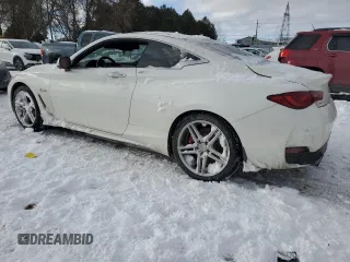 2017 Infiniti Q60 Red Sport 400 with VIN JN1FV7EL7HM701214, listed as a Copart auction lot 43966315 with Not provided miles and Clean title. Bid and sale history available at DreamBid. Image 2.