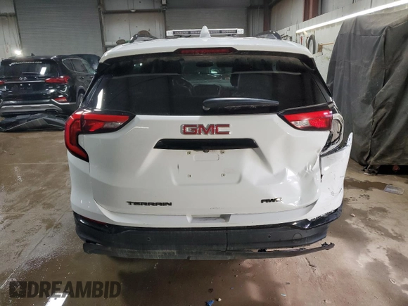 2021 GMC Terrain SLT with VIN 3GKALVEV7ML401992, listed as a Copart auction lot 84520944 with 26,615 mi miles and Salvage Title. Bid and sale history available at DreamBid. Image 6.