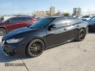 2019 Nissan Maxima SL z VIN 1N4AA6AV3KC377329, wystawiony jako Copart lot #59027135 z przebiegiem Nie podano mil oraz Szkoda całkowita • Salvage title. Historia ofert i sprzedaży dostępna na DreamBid. Obrazek 1.