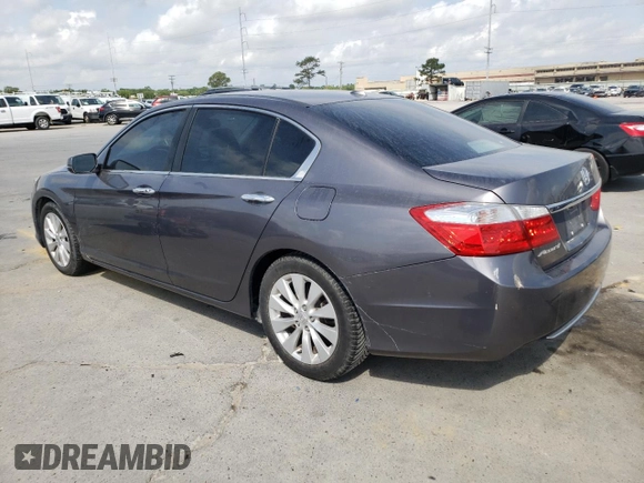 2015 Honda Accord EX-L с VIN 1HGCR2F81FA135536, выставлен на аукционе Copart как лот 55122795 с пробегом Не указан миль и Списание • Salvage title. История ставок и продаж доступна на DreamBid. Изображение 2.