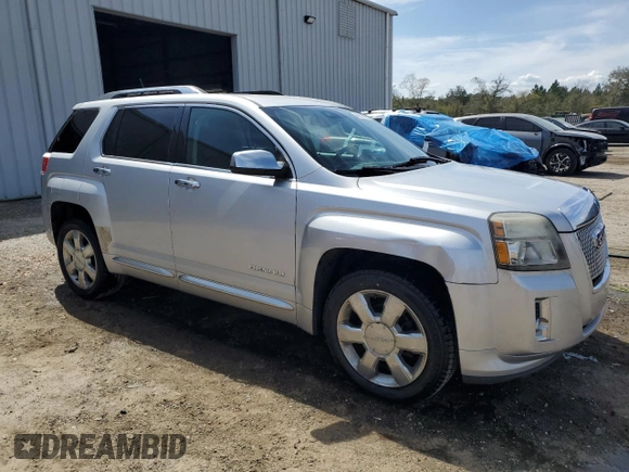 2013 GMC Terrain Denali with VIN 2GKFLYE34D6254041, listed as a Copart auction lot 48108095 with 152,549 mi miles and Salvage Title. Bid and sale history available at DreamBid. Image 4.