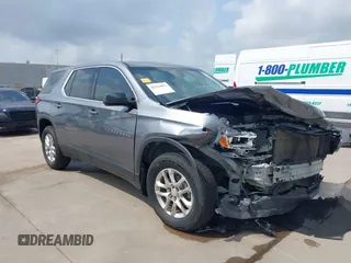 2020 Chevrolet Traverse LS with VIN 1GNERFKW2LJ214154, listed as a IAAI auction lot 42121852 with 60,194 mi miles. Bid and sale history available at carsss.com. Image 1.