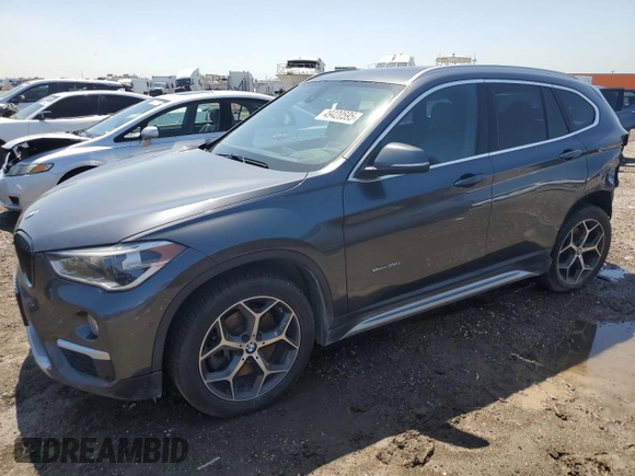 2018 BMW X1 sDrive28i with VIN WBXHU7C31J5L05441, listed as a Copart auction lot 49420595 with 115,003 mi miles and Salvage Title. Bid and sale history available at carsss.com. Image 1.