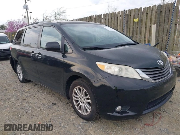 2011 Toyota Sienna XLE AAS with VIN 5TDYK3DC4BS053495, listed as a IAAI auction lot 41963995 with 215,300 mi miles and . Bid and sale history available at DreamBid. Image 1.