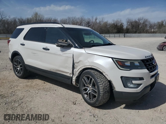 2017 Ford Explorer Sport with VIN 1FM5K8GTXHGA16039, listed as a Copart auction lot 49606295 with 89,697 mi miles and Salvage title. Bid and sale history available at DreamBid. Image 4.