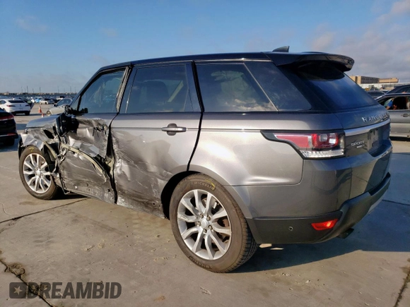 2017 Land Rover Range Rover Sport HSE with VIN SALWR2FV7HA125526, listed as a Copart auction lot 46792585 with 97,676 mi miles and Salvage Title. Bid and sale history available at carsss.com. Image 2.