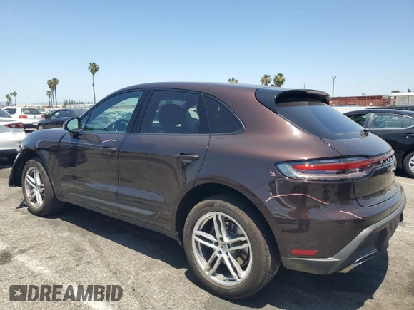2022 Porsche Macan with VIN WP1AA2A51NLB04007, listed as a Copart auction lot 57549415 with 12,578 mi miles and Salvage title. Bid and sale history available at DreamBid. Image 2.