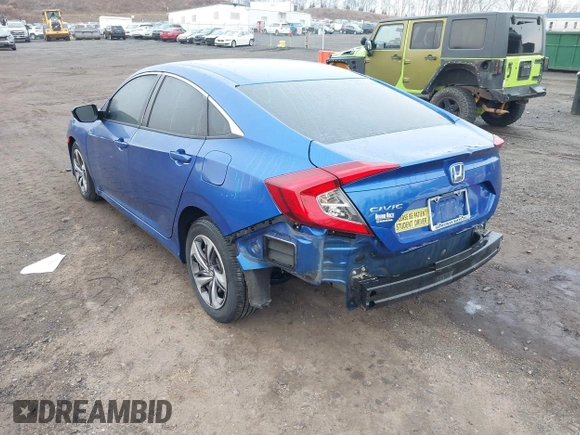 2019 Honda Civic Sedan LX with VIN 19XFC2F64KE029682, listed as a IAAI auction lot 41806403 with 110,611 mi miles. Bid and sale history available at carsss.com. Image 3.