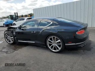 2020 Bentley Continental GT First Edition with VIN SCBCG2ZG9LC075046, listed as a Copart auction lot 57304795 with 32,669 mi miles and Salvage title. Bid and sale history available at DreamBid. Image 2.