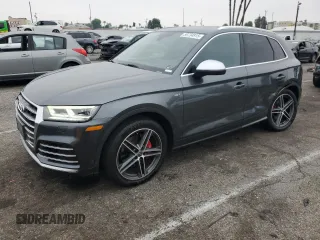 2018 Audi SQ5 Premium Plus with VIN WA1A4AFYXJ2025600, listed as a Copart auction lot 59734915 with 70,628 mi miles and Salvage title. Bid and sale history available at DreamBid. Image 1.