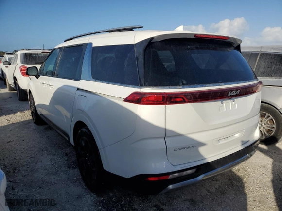 2024 Kia Carnival SX with VIN KNDNE5H33R6397183, listed as a Copart auction lot 75198364 with 0 mi miles and Non Repairable. Bid and sale history available at carsss.com. Image 2.