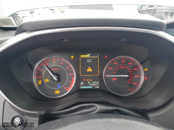 2022 Subaru Impreza Sport with VIN 4S3GTAM61N3701789, listed as a Copart auction lot 43802055 with 26,982 mi miles and Salvage Title. Bid and sale history available at carsss.com. Image 9.