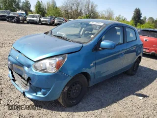2015 Mitsubishi Mirage DE with VIN ML32A3HJ9FH036433, listed as a Copart auction lot 55185945 with 91,779 mi miles and Salvage title. Bid and sale history available at DreamBid. Image 1.