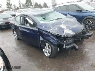 2013 Hyundai Elantra Limited PZEV with VIN 5NPDH4AE4DH274970, listed as a IAAI auction lot 41516122 with 1 mi miles. Bid and sale history available at carsss.com. Image 1.