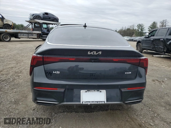 2025 Kia K5 GT-Line with VIN KNAG64J76S5336125, listed as a Copart auction lot 51335355 with 0 mi miles and Salvage Title. Bid and sale history available at carsss.com. Image 6.