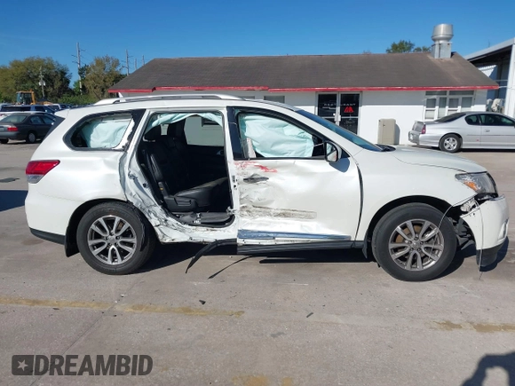 2015 Nissan Pathfinder SV with VIN 5N1AR2MN0FC707145, listed as a IAAI auction lot 41697576 with 104,252 mi miles and . Bid and sale history available at DreamBid. Image 14.