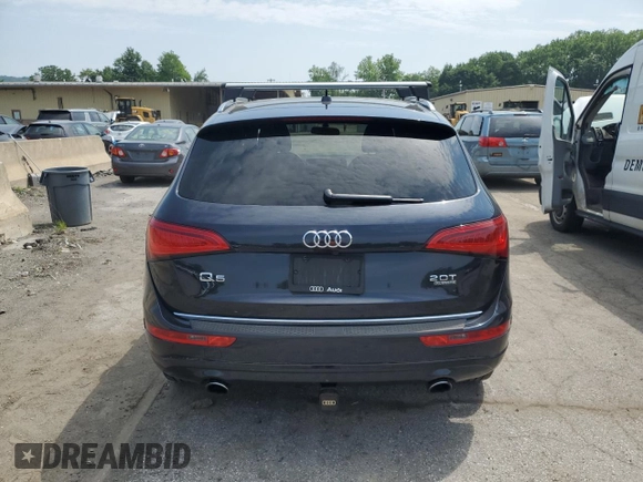 2017 Audi Q5 Premium with VIN WA1C2AFP2HA083710, listed as a Copart auction lot 60165955 with 148,124 mi miles and Salvage title. Bid and sale history available at DreamBid. Image 6.