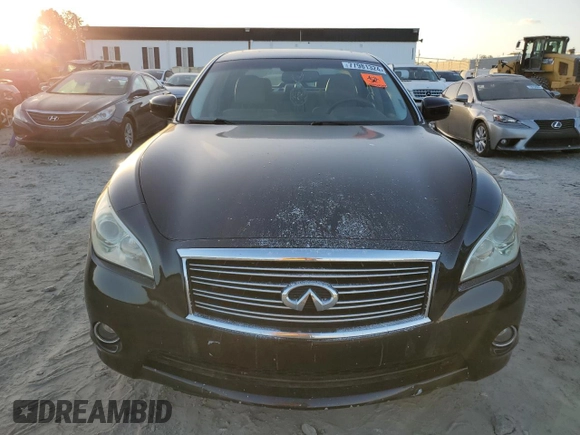 2011 Infiniti M37 with VIN JN1BY1ARXBM375154, listed as a Copart auction lot 77981324 with 124,931 mi miles and Salvage Title. Bid and sale history available at carsss.com. Image 5.