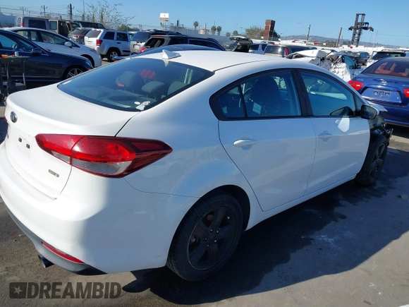 2018 Kia Forte LX with VIN 3KPFL4A73JE170771, listed as a IAAI auction lot 41809290 with 87,755 mi miles. Bid and sale history available at carsss.com. Image 4.