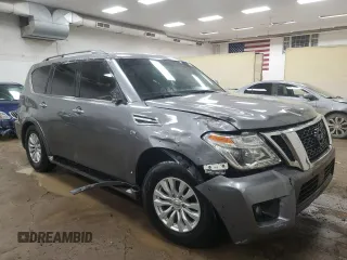 2017 Nissan Armada SV with VIN JN8AY2NC0H9503700, listed as a Copart auction lot 50528635 with 89,518 mi miles and Clean Title. Bid and sale history available at carsss.com. Image 4.