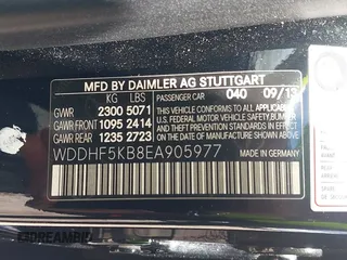 2014 Mercedes-Benz E 350 Sport with VIN WDDHF5KB8EA905977, listed as a IAAI auction lot 42529185 with 133,071 mi miles and . Bid and sale history available at DreamBid. Image 9.