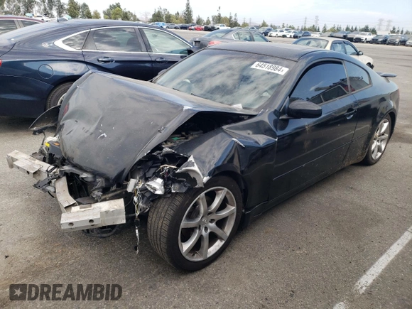 2004 Infiniti G35 w/Leather with VIN JNKCV54E64M801952, listed as a Copart auction lot 64518984 with 117,695 mi miles and Salvage Title. Bid and sale history available at DreamBid. Image 1.