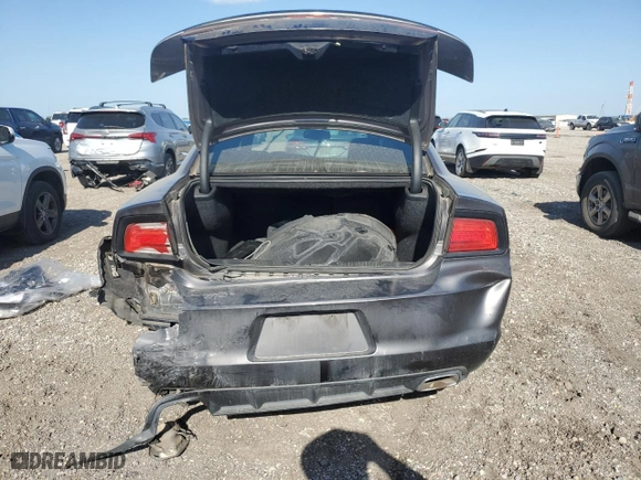 2013 Dodge Charger SE with VIN 2C3CDXBG4DH690684, listed as a Copart auction lot 49734465 with 0 mi miles and Salvage Title. Bid and sale history available at carsss.com. Image 6.