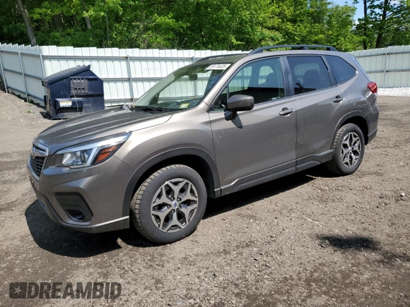 2020 Subaru Forester Premium with VIN JF2SKAJC4LH487213, listed as a Copart auction lot 59174435 with 26,827 mi miles and Salvage title. Bid and sale history available at DreamBid. Image 1.