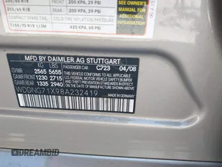 2008 Mercedes-Benz S 550 with VIN WDDNG71X98A232419, listed as a IAAI auction lot 42067244 with 140,192 mi miles and . Bid and sale history available at DreamBid. Image 9.