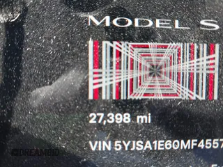 2021 Tesla Model S Plaid with VIN 5YJSA1E60MF455768, listed as a IAAI auction lot 41603504 with 27,398 mi miles. Bid and sale history available at carsss.com. Image 15.