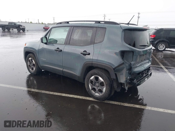 2017 Jeep Renegade Sport with VIN ZACCJAAB6HPF90937, listed as a IAAI auction lot 42226876 with 57,527 mi miles and . Bid and sale history available at DreamBid. Image 3.