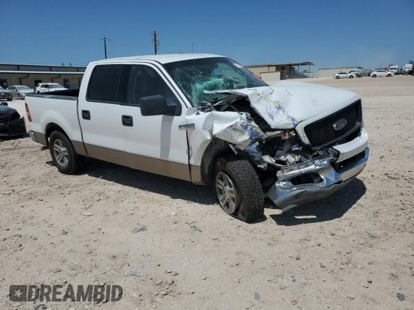2004 Ford F-150 XLT with VIN 1FTRW12W04KD46105, listed as a Copart auction lot 51955395 with 2,465,985 mi miles and Salvage Title. Bid and sale history available at carsss.com. Image 4.