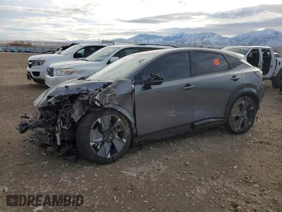 2023 Nissan ARIYA Platinum+ with VIN JN1DF0CD0PM704011, listed as a Copart auction lot 44853525 with Not provided miles and Salvage title. Bid and sale history available at DreamBid. Image 1.