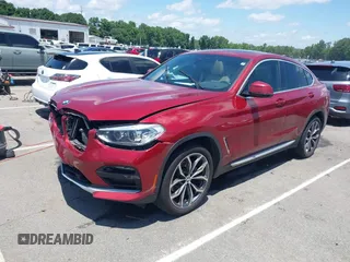 2021 BMW X4 xDrive30i with VIN 5UX2V1C07M9F59530, listed as a IAAI auction lot 42484957 with Not provided miles and . Bid and sale history available at DreamBid. Image 17.