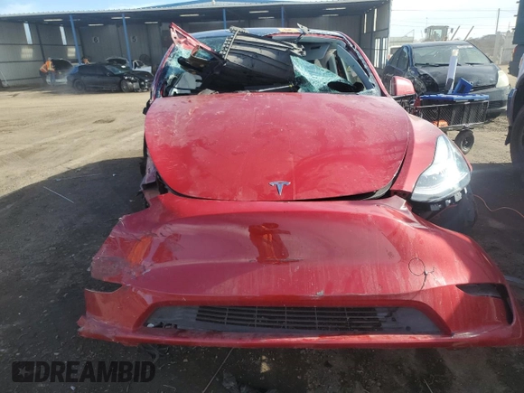 2020 Tesla Model Y Long Range with VIN 5YJYGDEF6LF009729, listed as a Copart auction lot 43817095 with Not Provided miles and Salvage Title. Bid and sale history available at DreamBid. Image 5.