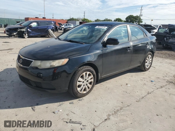 2012 Kia Forte LX with VIN KNAFT4A26C5590007, listed as a Copart auction lot 76022474 with 154,575 mi miles and Salvage Title. Bid and sale history available at carsss.com. Image 1.