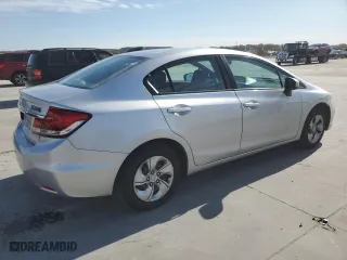 2014 Honda Civic Sedan LX with VIN 19XFB2F52EE037732, listed as a Copart auction lot 84240904 with 106,601 mi miles and Clean Title. Bid and sale history available at carsss.com. Image 3.