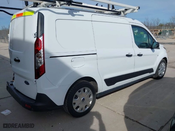 2023 Ford Transit Connect Van XLT with VIN NM0LS7T2XP1558050, listed as a IAAI auction lot 41638466 with 47,006 mi miles. Bid and sale history available at carsss.com. Image 3.