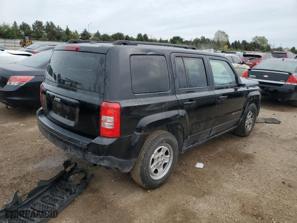 2016 Jeep Patriot Sport with VIN 1C4NJPBA8GD812408, listed as a Copart auction lot 72726314 with 141,264 mi miles and Salvage Title. Bid and sale history available at carsss.com. Image 3.