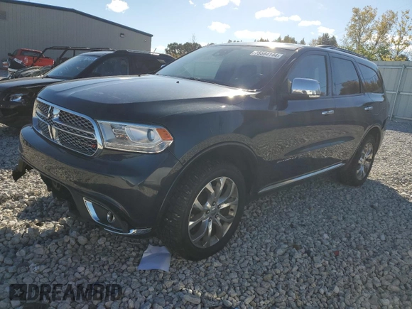 2016 Dodge Durango Citadel Anodized Platinum with VIN 1C4SDJETXGC402123, listed as a Copart auction lot 75584144 with 111,333 mi miles and Clean title. Bid and sale history available at DreamBid. Image 1.