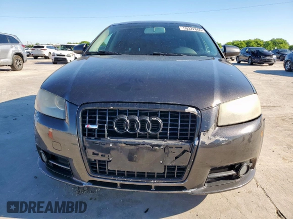 2007 Audi A3 with VIN WAUHF78P07A224785, listed as a Copart auction lot 56322665 with 125,043 mi miles and Salvage title. Bid and sale history available at DreamBid. Image 5.