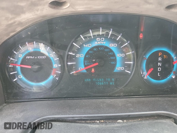 2011 Ford Fusion SEL with VIN 3FAHP0JA5BR340842, listed as a Copart auction lot 55117615 with 106,611 mi miles and Salvage Title. Bid and sale history available at DreamBid. Image 9.