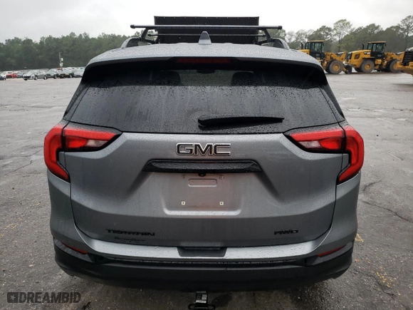 2020 GMC Terrain SLT with VIN 3GKALVEV8LL204652, listed as a Copart auction lot 80185014 with 53,724 mi miles and Salvage Title. Bid and sale history available at carsss.com. Image 6.