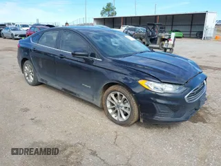 2019 Ford Fusion Hybrid SE with VIN 3FA6P0LU3KR273527, listed as a IAAI auction lot 41705167 with 169,020 mi miles. Bid and sale history available at carsss.com. Image 1.